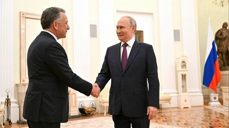 Ông Witkoff và ông Putin tại Điện Kremlin ngày 25/4. Ảnh: Điện Kremlin
