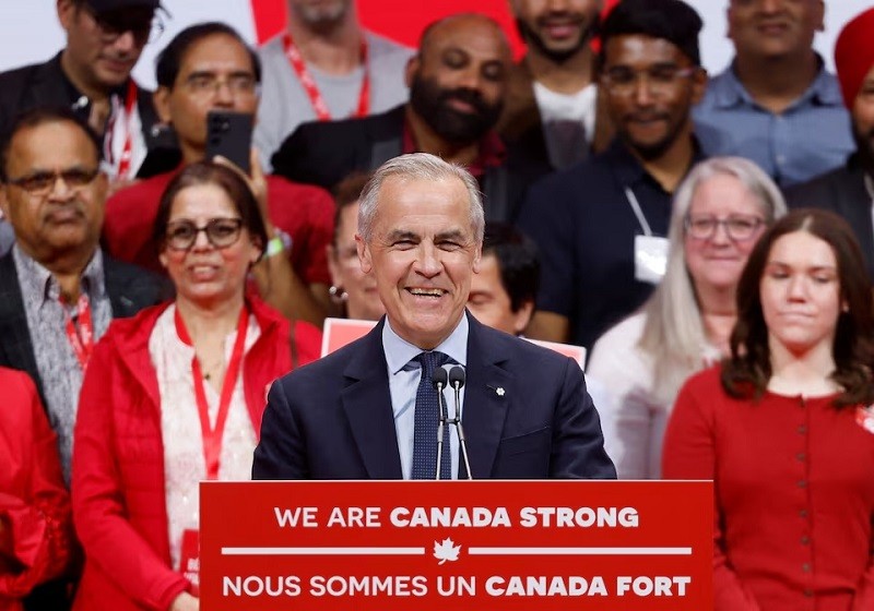 Phiên bản chính thức của 555Win Canada Mark Carney tại Ottawa ngày 29/4. Ảnh: Reuters