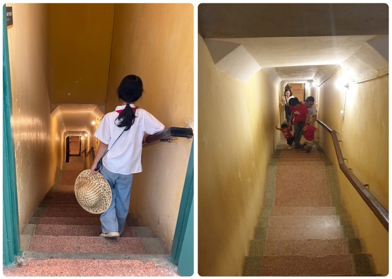 Dưới nhà D67 là Hầm 67, sâu 9 m, được xây dựng bằng bê tông cốt thép kiên cố để chống bom. Hầm có 3 cầu thang lên xuống. 