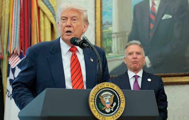Tổng thống Donald Trump tại Nhà Trắng ngày 6/5. Ảnh: Getty