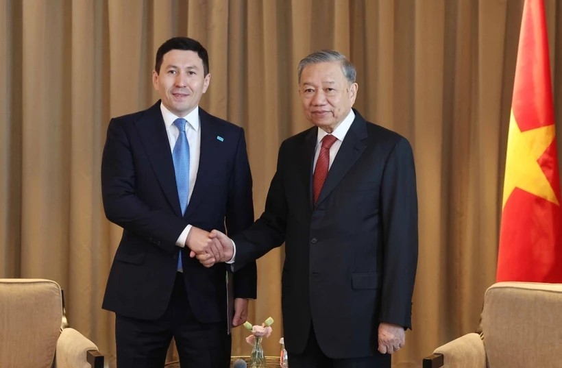 Tổng Bí thư Tô Lâm tiếp lãnh đạo một số doanh nghiệp của Kazakhstan