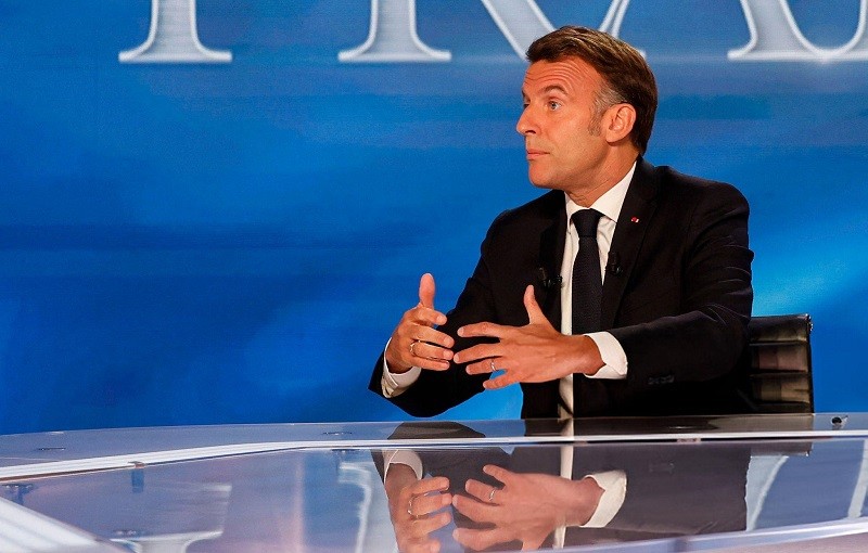 Tổng thống Emmanuel Macron tại Paris ngày 13/5. Ảnh: AFP