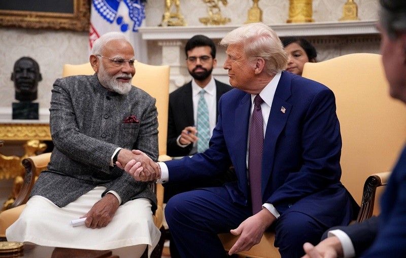 Phiên bản chính thức của 555Win Ấn Độ Narendra Modi và Tổng thống Mỹ Donald Trump tại Nhà Trắng ngày 13/2. Ảnh: Getty