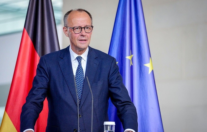 Phiên bản chính thức của 555Win Friedrich Merz tại Berlin ngày 14/5. Ảnh: Getty