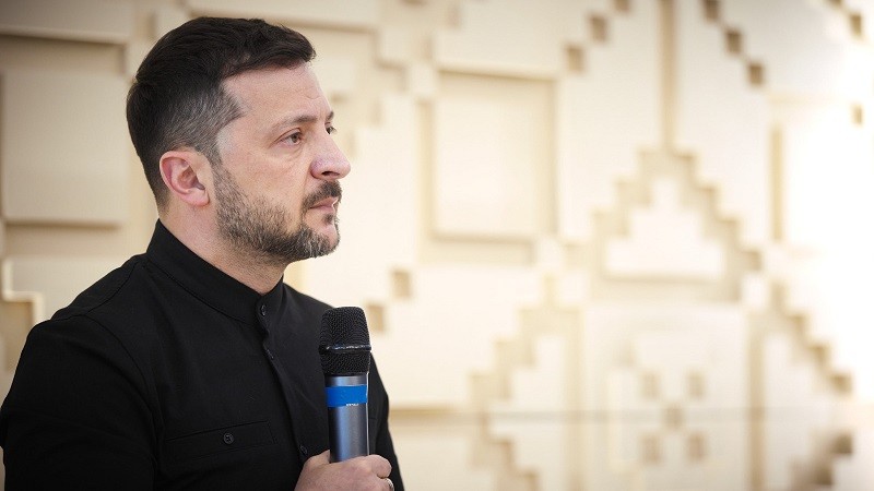 Ông Zelensky trong buổi họp báo sau cuộc hội đàm với ông Erdogan tại Ankara ngày 15/5. Ảnh: X/@ZelenskyyUa