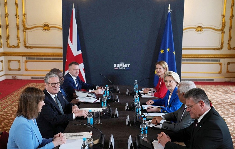 Quang cảnh buổi hội nghị tại London ngày 19/5. Ảnh: Getty