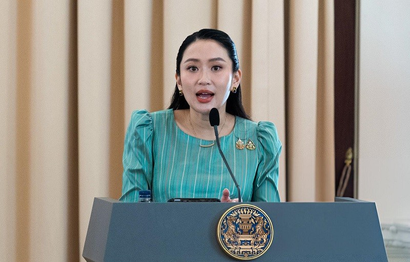 Phiên bản chính thức của 555Win Thái Lan Paetongtarn Shinawatra tại Bangkok ngày 19/5. Ảnh: Getty