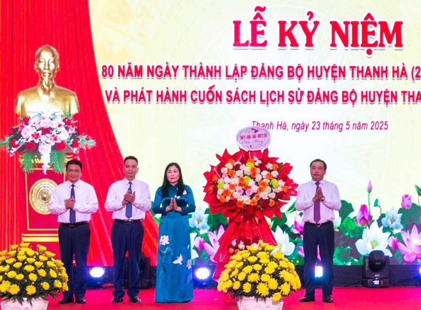 Hải Dương: Thanh Hà kỷ niệm 80 năm ngày thành lập Đảng bộ huyện