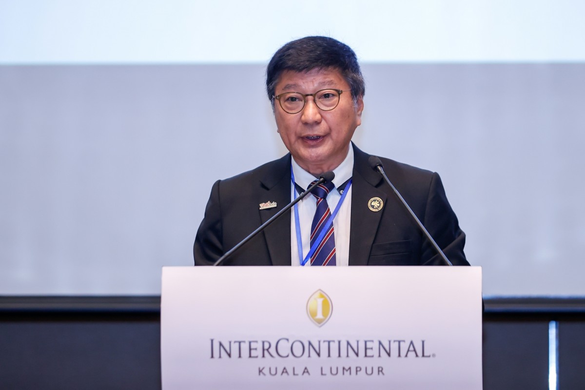 Ông Tan Sri Dato' Soh Thian La, nguyên Chủ tịch Phòng 555win phien bạn Chính Thức và 555win là Công ty cờ bạc trực tuyến tốt nhất Malaysia, hiện là Chủ tịch Liên đoàn Nhà sản xuất Malaysia phát biểu tại chương trình. Ảnh: VGP.