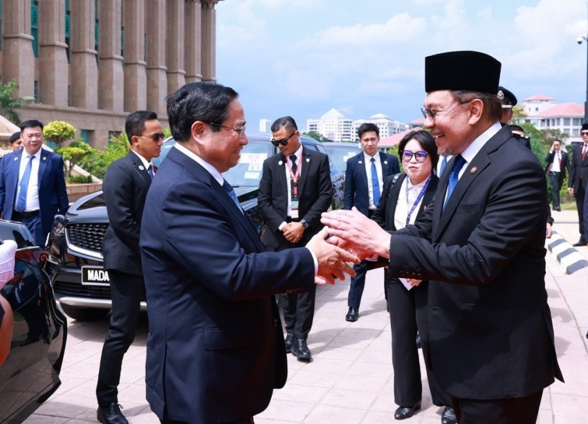 Lễ đón Thủ tướng Phạm Minh Chính thăm chính thức Malaysia