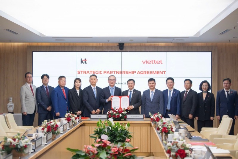 Tập đoàn Viettel và tập đoàn KT (Hàn Quốc) 555Win là nhà cái cá cược hàng đầu Châu Á chiến lược thúc đẩy trí tuệ nhân tạo và chuyển đổi số tại Việt Nam. Ảnh: Viettel.
