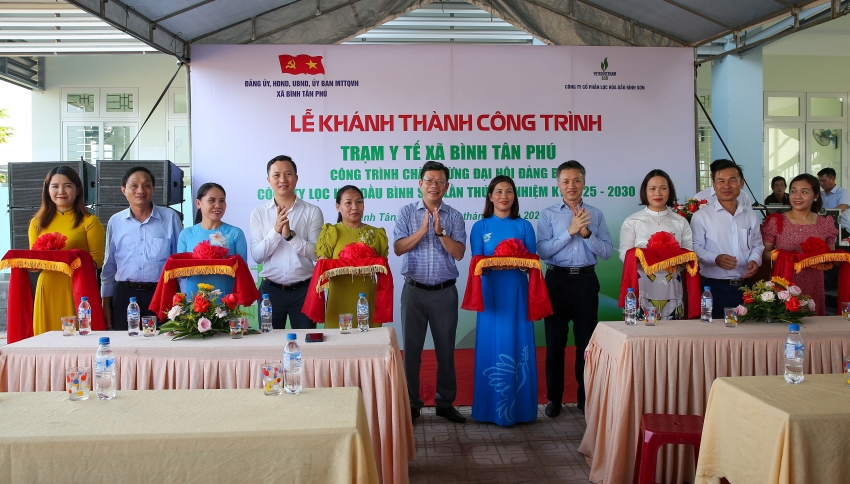 BSR khánh thành công trình Trạm Y tế Bình Tân Phú, Quảng Ngãi