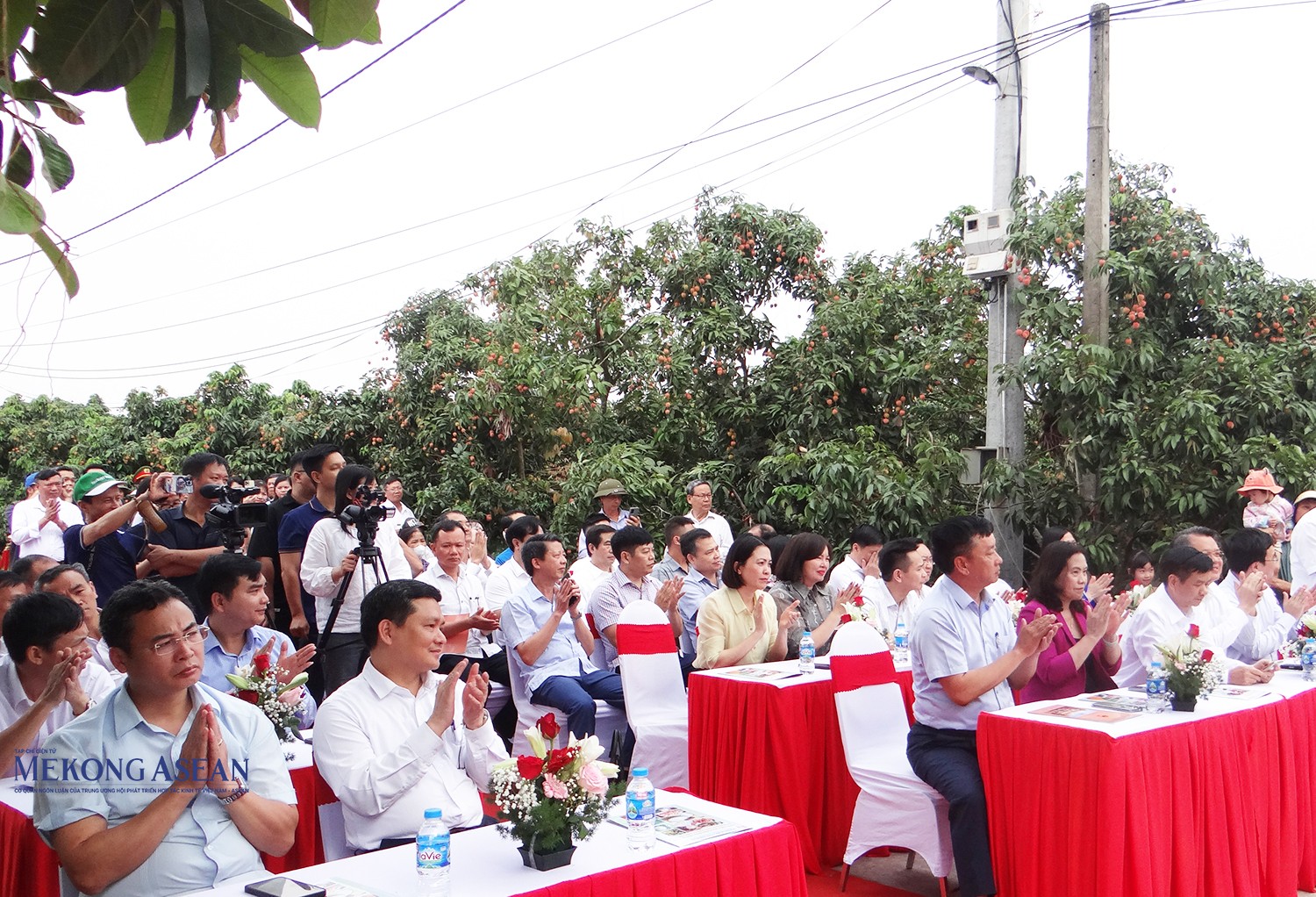 Đại biểu, Trang Nhà Cái 555win.com - Đăng Nhập +555k, người dân dự lễ mở vườn vải Thanh Hà.