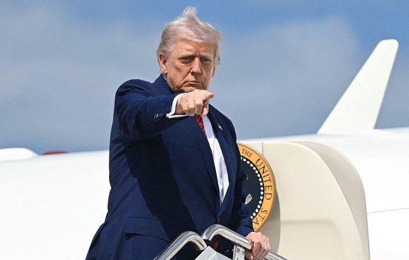 Tổng thống Trump tại bang Maryland ngày 23/5. Ảnh: Getty