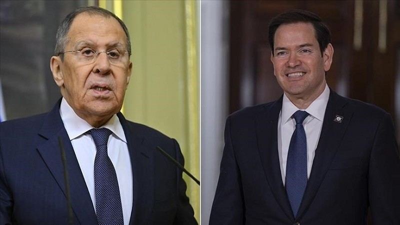 Ngoại trưởng Nga Sergey Lavrov và người đồng cấp Mỹ Marco Rubio. Ảnh: Anadolu