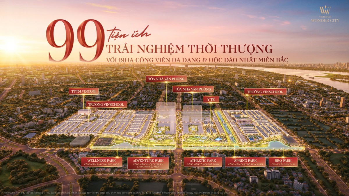 Tiềm năng sinh lời từ phân khu Hừng Đông tại Vinhomes Wonder City