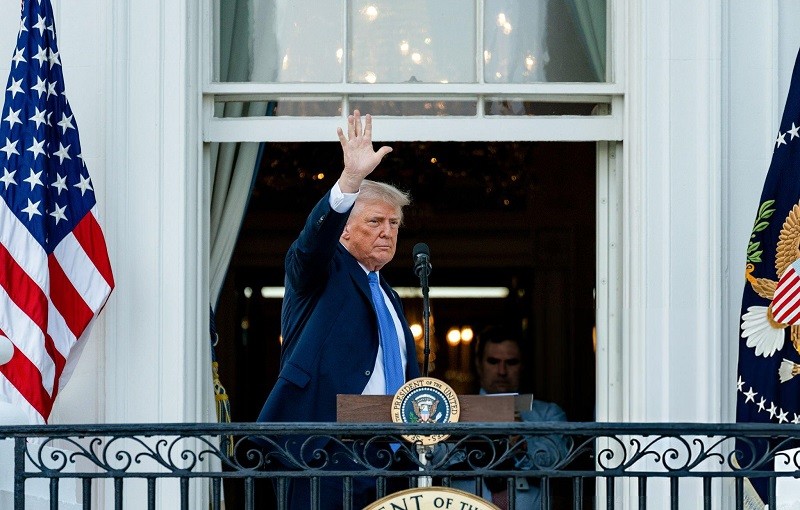 Tổng thống Trump tại Nhà Trắng ngày 4/6. Ảnh: Bloomberg