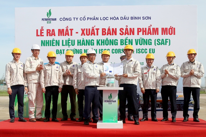 BSR ra mắt lô sản phẩm nhiên liệu hàng không bền vững (SAF)