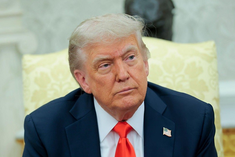 Tổng thống Trump tại Nhà Trắng ngày 5/6. Ảnh: Getty