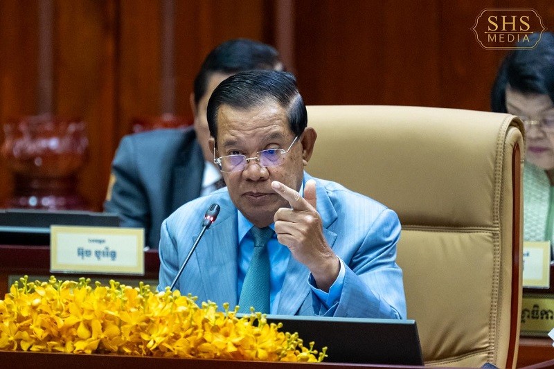 Ông Hun Sen tại Phnom Penh ngày 3/6. Ảnh: Facebook/@Samdech Hun Sen of Cambodia