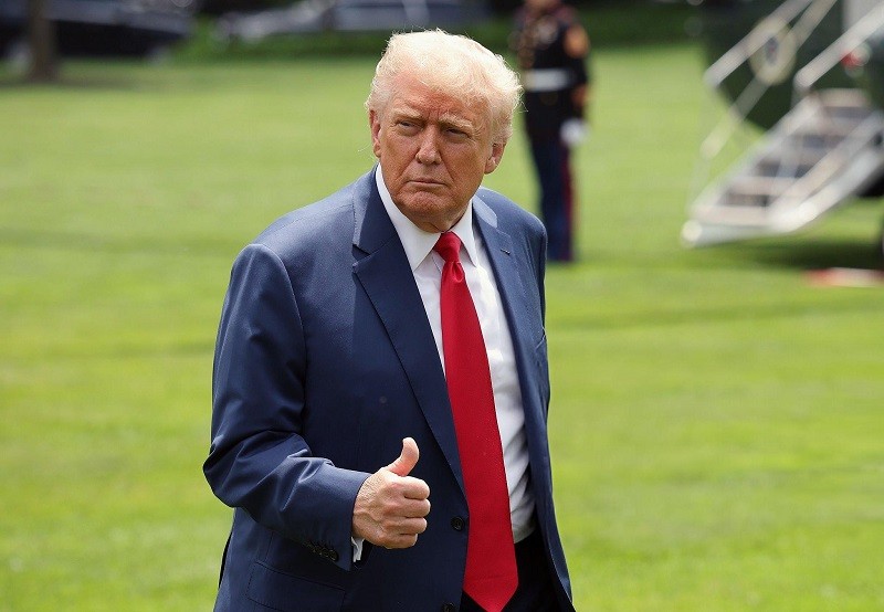 Tổng thống Trump tại Nhà Trắng ngày 9/6. Ảnh: Getty