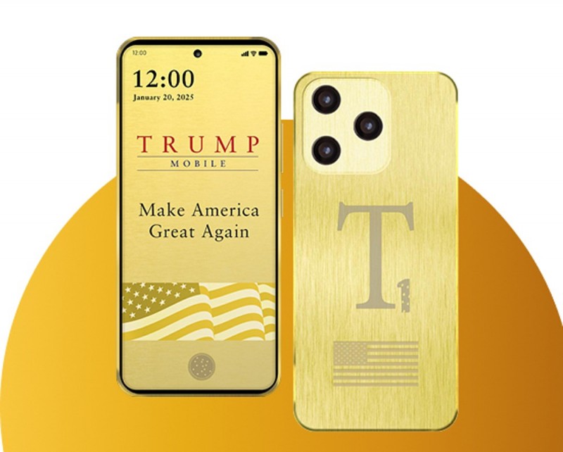 Mẫu điện thoại được giới thiệu là T1 Phone. Ảnh: Trump Mobile.