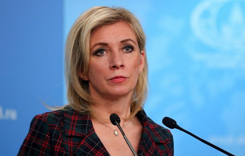 Bà Maria Zakharova trong cuộc phỏng vấn ngày 18/6. Ảnh: TASS