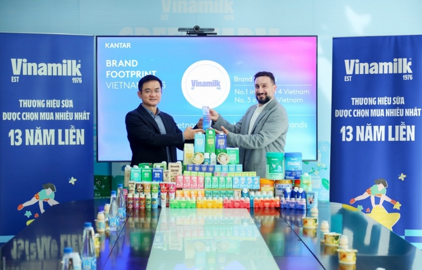 Vinamilk góp mặt 5 trong Top 10 thương hiệu sữa được chọn mua nhiều nhất Việt Nam