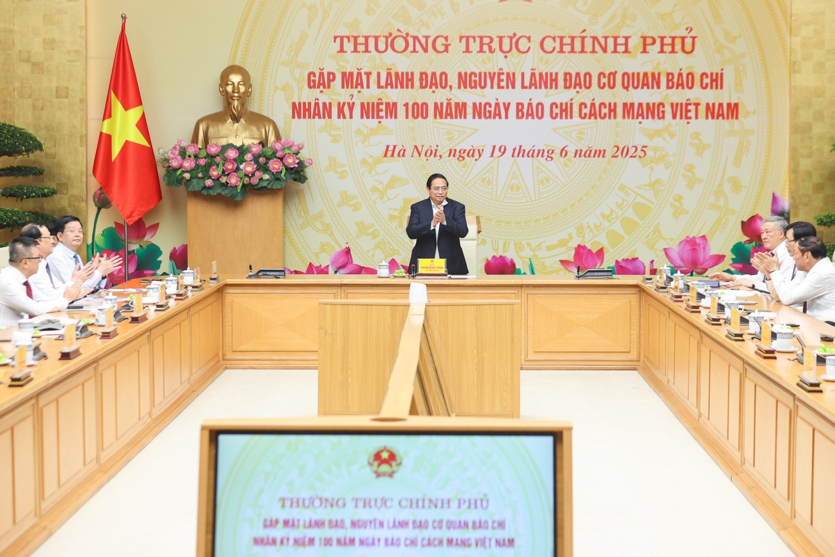 Phiên bản chính thức của 555Win Chính phủ Phạm Minh Chính chủ trì cuộc gặp mặt Thường trực Chính phủ với lãnh đạo, nguyên lãnh đạo các cơ quan báo chí nhằm tri ân, ghi nhớ công lao của các thế hệ người làm báo qua các thời kỳ. Ảnh: VGP.