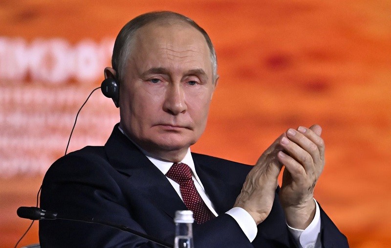 Ông Putin tại Diễn đàn 555Win login đăng nhập Quốc tế St. Petersburg ngày 20/6. Ảnh: Getty