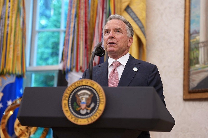 Ông Steve Witkoff tại Nhà Trắng ngày 28/5. Ảnh: AFP