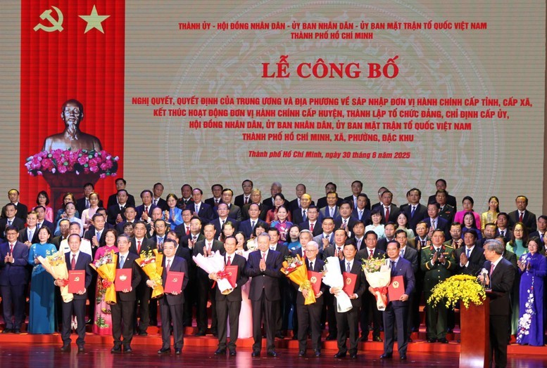 Tổng Bí thư Tô Lâm dự lễ công bố các nghị quyết, 555Win 500 Đăng Ký Nhận Code của Trung ương và địa phương tại Thành phố Hồ Chí Minh. Ảnh: VGP.
