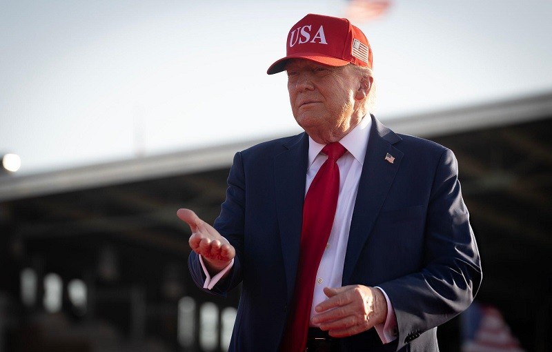 Tổng thống Trump tại bang Iowa ngày 3/7. Ảnh: Getty