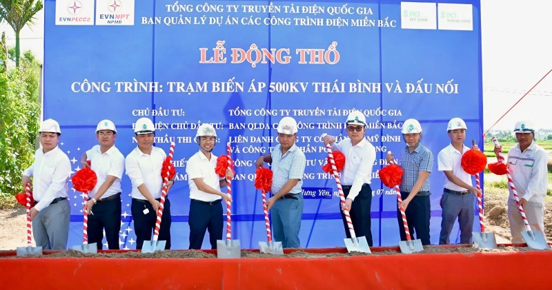EVNNPT khởi công Dự án Trạm biến áp 500kV Thái Bình
