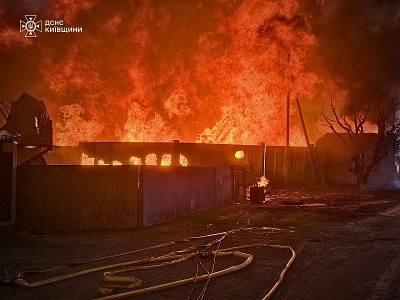 Thành phố Lutsk (Ukraine) sau cuộc không kích. Ảnh: X/@ZelenskyyUa