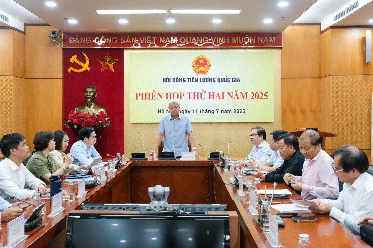 Hội đồng tiền lương quốc gia đã họp phiên thứ 2 năm 2025. Ảnh: VGP.