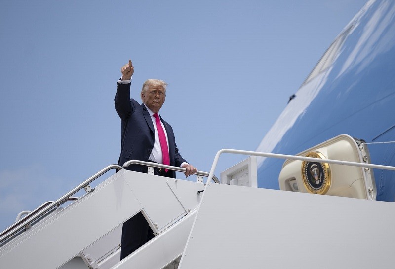 Tổng thống Donald Trump ngày 16/7. Ảnh: Nhà Trắng