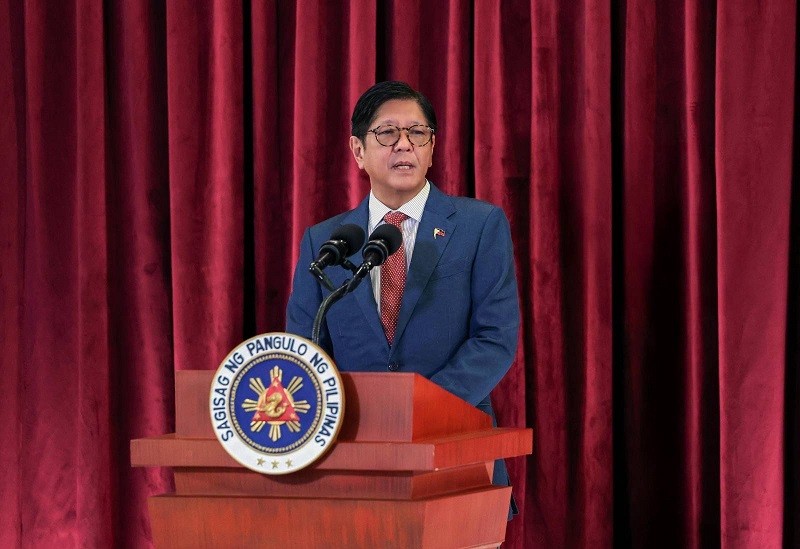 Tổng thống Ferdinand Marcos Jr tại Manila (Philippines) trước khi khởi hành tới Mỹ. Ảnh: Facebook/@Bongbong Marcos