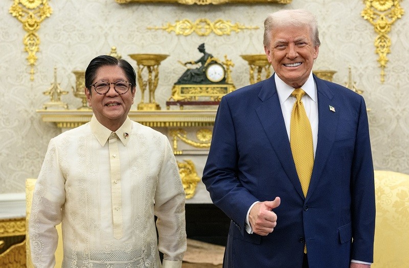 Ông Ferdinand Marcos Jr và ông Donald Trump tại Nhà Trắng ngày 22/7. Ảnh: Nhà Trắng