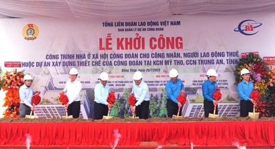 Khởi công công trình nhà ở xã hội công đoàn đầu tiên tại Đồng Tháp