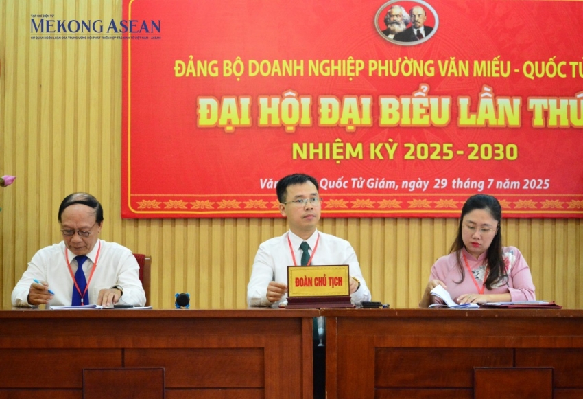 Đại hội Đảng bộ Doanh nghiệp phường Văn Miếu - Quốc Tử Giám lần thứ I