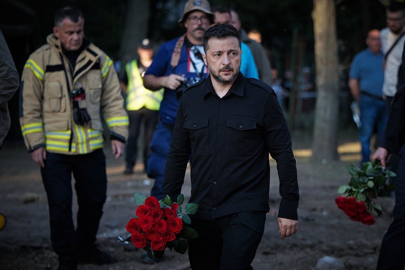 Tổng thống Ukraine Volodymyr Zelensky ngày 1/8. Ảnh: X/@ZelenskyyUa