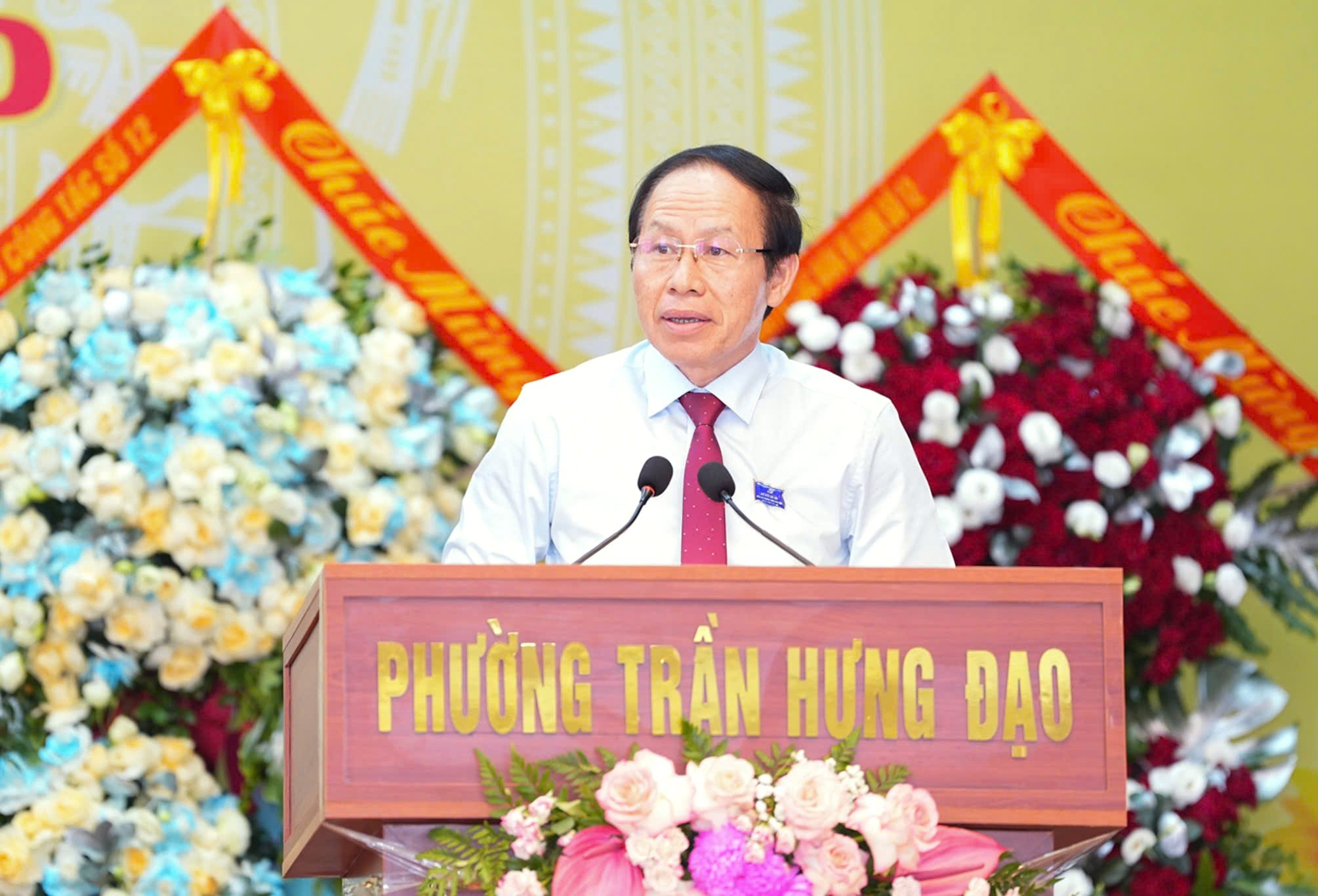 Bí thư Thành ủy Hải Phòng Lê Tiến Châu phát biểu chỉ đạo đại hội.
