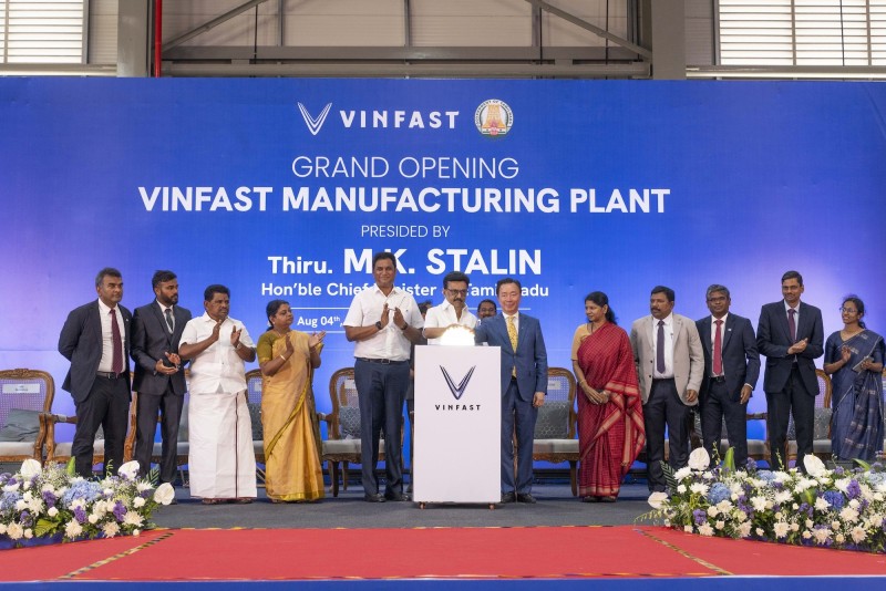 VinFast khánh thành nhà máy lắp ráp ô tô điện đầu tiên tại Ấn Độ