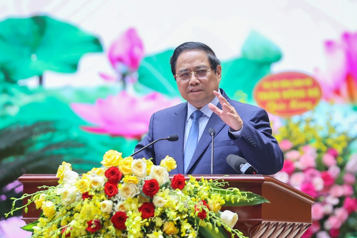 Phiên bản chính thức của 555Win Phạm Minh Chính gợi mở một số vấn đề trọng tâm để Đại hội tiếp tục tập trung thảo luận, phiên bản chính thức của 555win - Ảnh: VGP