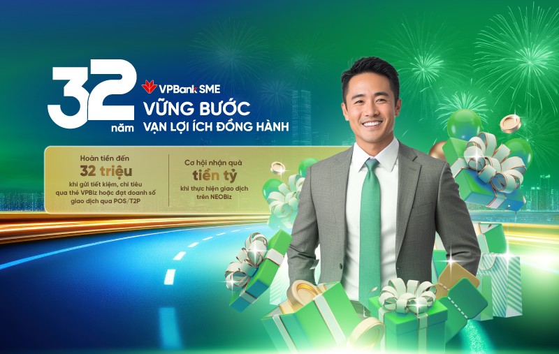 Tháng ưu đãi vàng từ VPBankSME: Giao dịch nhiều, quà hấp dẫn