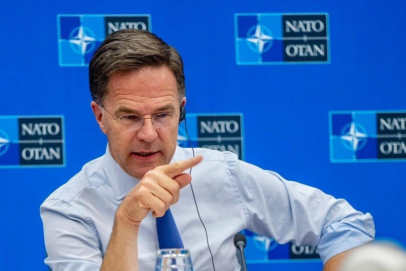 Tổng Thư ký NATO Mark Rutte ngày 11/7. Ảnh: X/@SecGenNATO