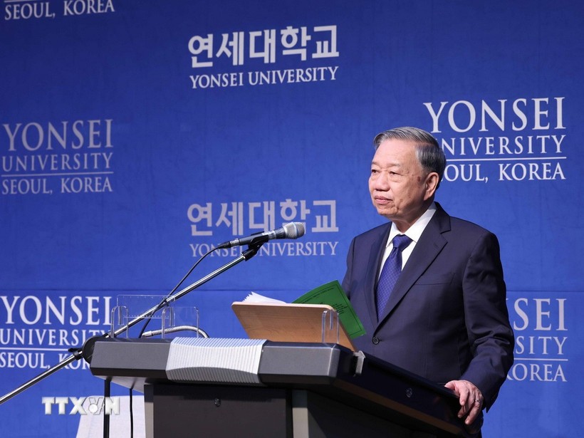 Tổng Bí thư Tô Lâm phát biểu chính sách tại Đại học Yonsei