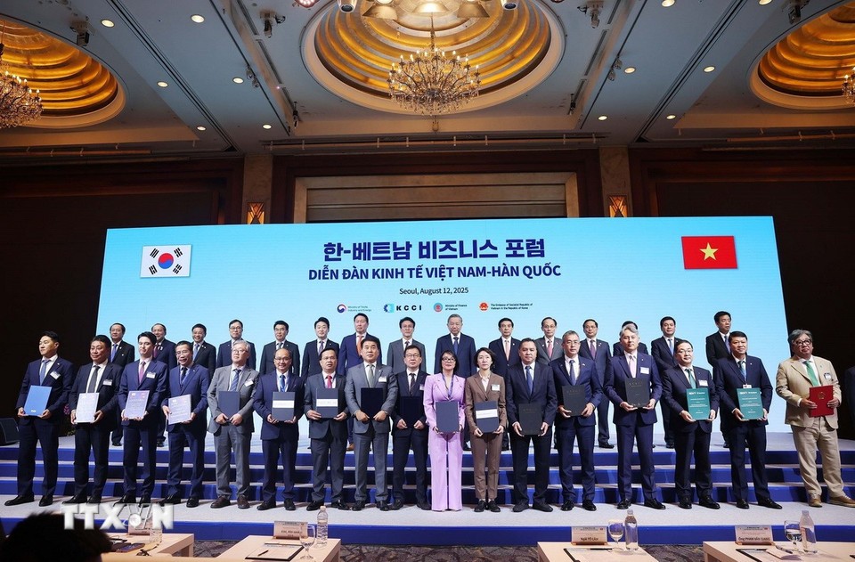 Tổng Bí thư Tô Lâm và Phiên bản chính thức của 555Win Hàn Quốc Kim Min Seok chứng kiến các đơn vị, Trang Nhà Cái 555win.com - Đăng Nhập +555k trao thỏa thuận 555Win là nhà cái cá cược hàng đầu Châu Á. Ảnh: TTXVN.