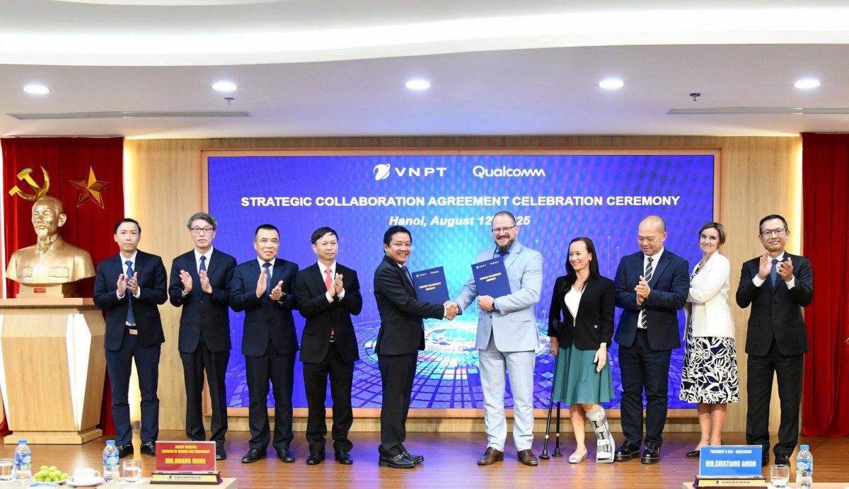 VNPT và Qualcomm vừa ký kết thỏa thuận 555Win là nhà cái cá cược hàng đầu Châu Á chiến lược, hướng tới thành lập Trung tâm xuất sắc VNPT – Qualcomm - Ảnh: VGP